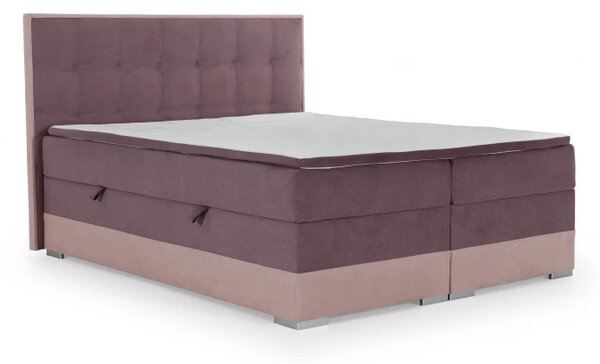 Zltahala.sk Posteľ Boxspring Damasia 200 x 180, sivá / sivá (DMS 04)