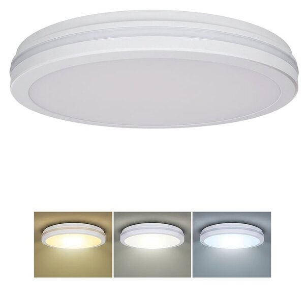 SOLIGHT GARI LED stropné osvetlenie biele 44W 3960lm 3CCT IP65 40cm