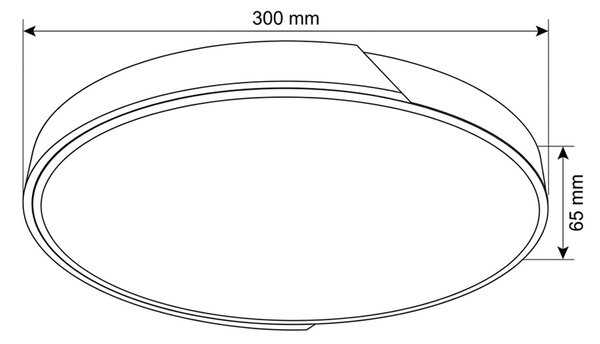 SOLIGHT LED stropné osvetlenie POLIA 25W 1350lm 3CCT 30cm