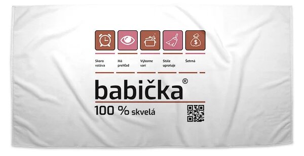 Sablio Uterák Babička - 30x50 cm
