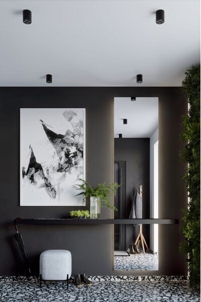 Sollux SL.1210 - LED Bodové svietidlo ZOE LED/9W/230V čierna