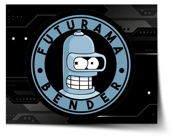 Sablio Plagát Futurama Bender Technology - 60x40 cm