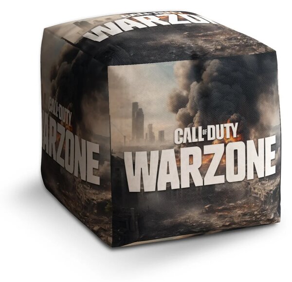 Sablio Taburet Cube Call of Duty Warzone - Mesto - 40x40x40 cm