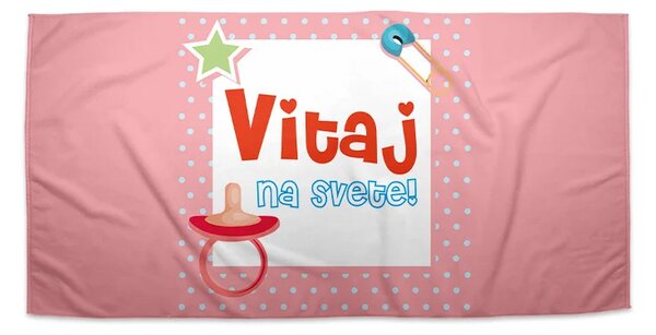 Sablio Uterák Vitaj na svete 3 - 30x50 cm