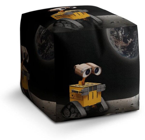 Sablio Taburet Cube Wall-E robot Mesiac - 40x40x40 cm