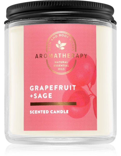 Bath & Body Works Grapefruit + Sage vonná sviečka 198 g