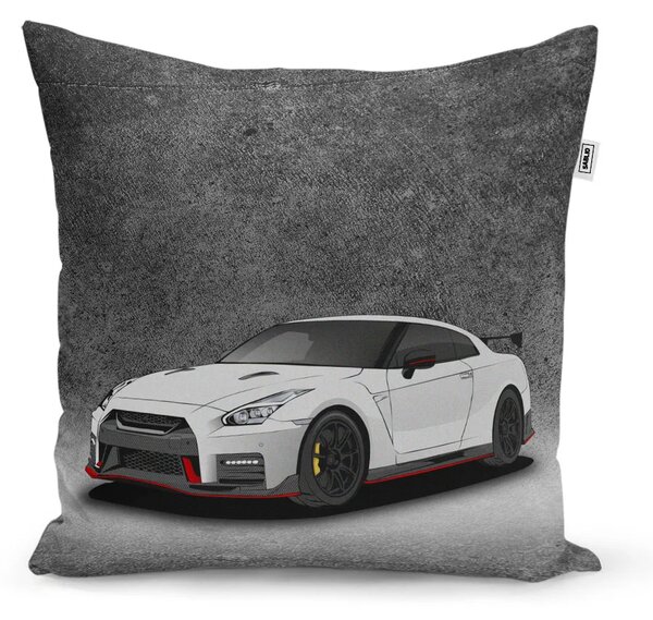 Sablio Vankúš Nissan GTR 35 Sivý - 40x40 cm