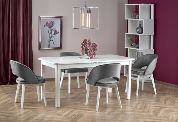Halmar Rozkladací jedálenský stôl FLORIAN 160(228)x90 biely