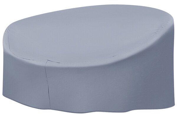 Ochranná plachta na záhradný nábytok sivá PVC polyester 165 x 140 x 75 cm kryt proti dažďu