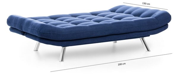 Hanah Home 3-miestna pohovka Misa 200 cm námornícka modrá
