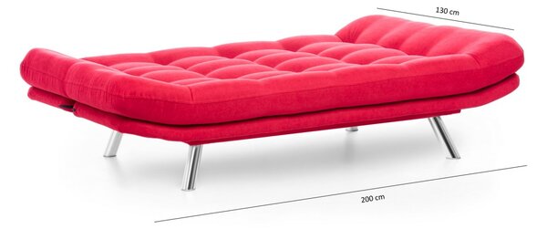 Hanah Home 3-miestna pohovka Misa 200 cm červená