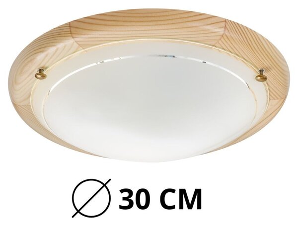 Rabalux UFON stropné drevené svietidlo 60W/E27/IP20 - svetlé drevo