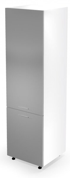 Vysoká skriňa pre vstavanú chladničku VENTO DL-60/214 Halmar Sivá