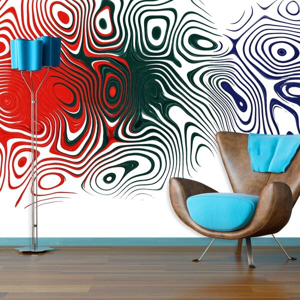 Sablio Tapeta Dvojfarebná abstrakcia - 125x75 cm