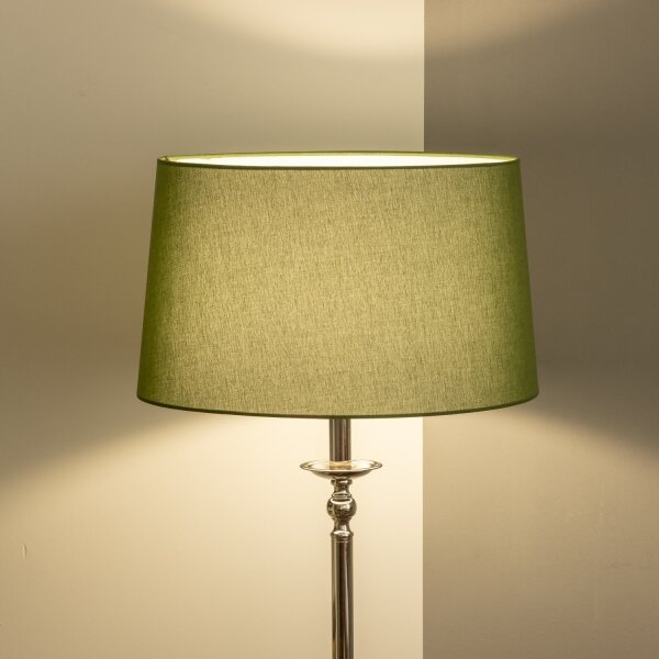 Brilagi - LED stojacia lampa CERIA 1xE27/60W/230V pr. 45 cm lesklý chróm/zelená