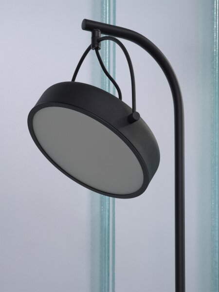 Osram - LED stojacia lampa DECOR PUCK LED/12W/230V CRI 90 čierna