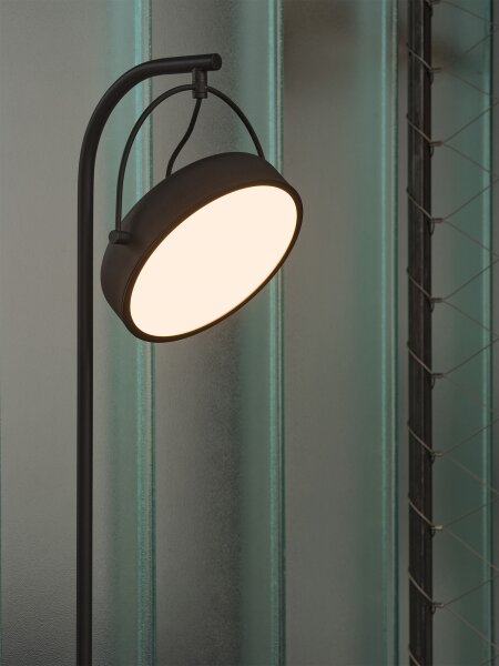 Osram - LED stojacia lampa DECOR PUCK LED/12W/230V CRI 90 čierna