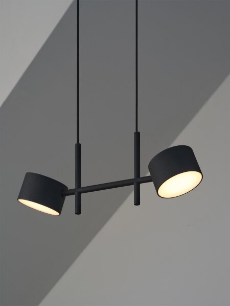 Osram - LED stmievateľný luster na lanku DECOR KYOTO 2xLED/10W/230V čierny