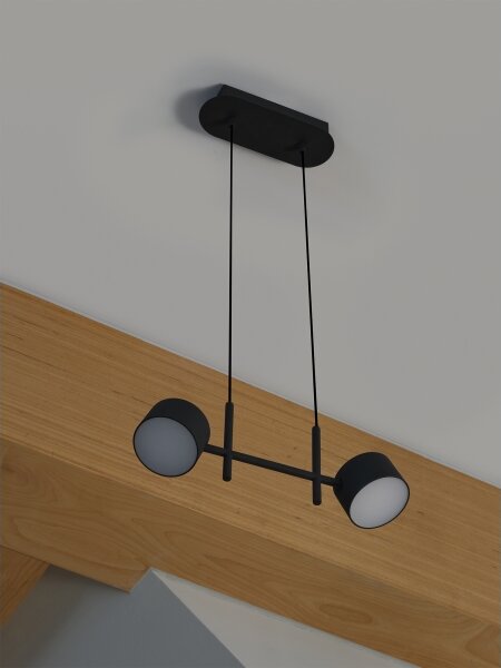 Osram - LED stmievateľný luster na lanku DECOR KYOTO 2xLED/10W/230V čierny