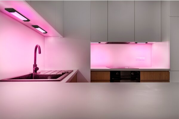 Osram -LED RGBW stmievateľné svietidlo pod kuchynskú linku so senzorom LINEAR EDGE LED/4W/230V čierna+DO