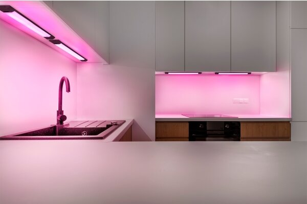 Osram - LED RGBW stmievateľné svietidlo pod kuchynskú linku so senzorom LINEAR EDGE LED/8W/230V čierna+DO