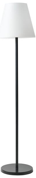 Vonkajšia stojaca LED lampa čierna biela syntetický materiál solárna IP54 vodoodolné s diaľkovým ovládaním záhradné osvetlenie