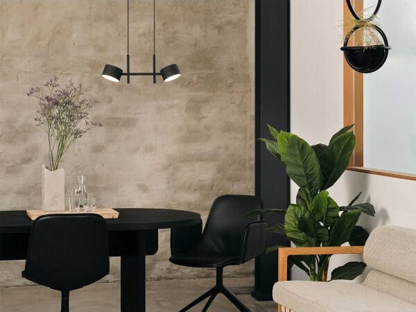 Osram - LED stmievateľný luster na lanku DECOR KYOTO 2xLED/10W/230V čierny