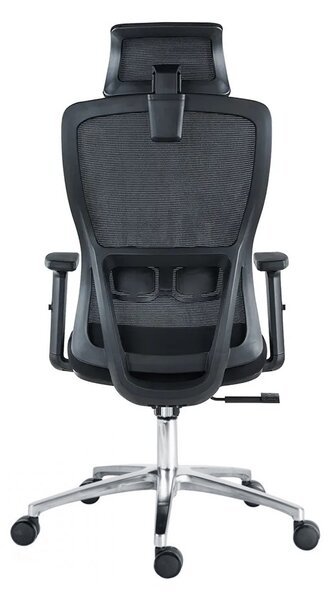 Kancelárska ergonomická stolička Neoseat TASCO — látka, sieť, čierna, nosnosť 150 kg