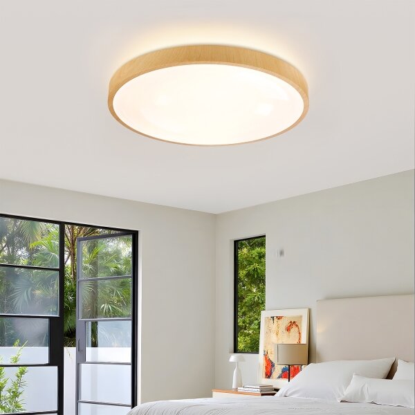 Brilagi-LED Stmievateľné svietidlo GLASS POOL DOUBLE LED/60W/230V 50 cm, dekor dreva + DO