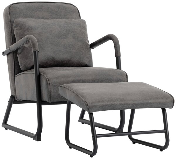 RELAXAČNÉ KRESLO S PODNOŽKOU, textil, sivá Livetastic - Online Only obývacie izby, Online Only