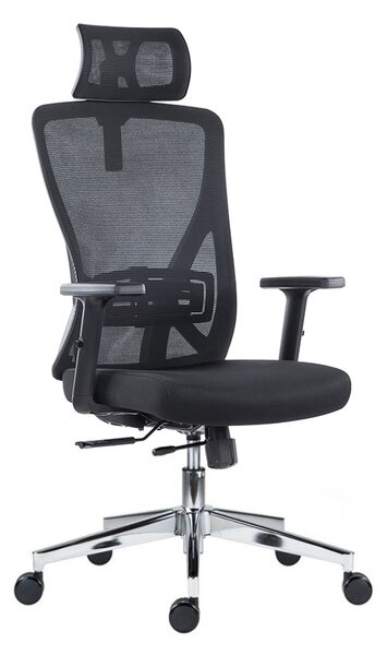 Kancelárska ergonomická stolička Neoseat FLEX PRO — čierna, nosnosť 150 kg