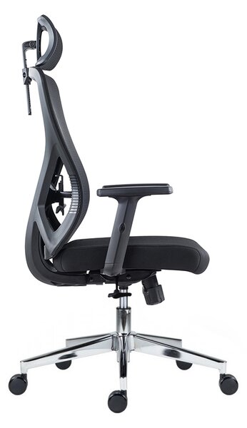 Kancelárska ergonomická stolička Neoseat FLEX PRO — čierna, nosnosť 150 kg