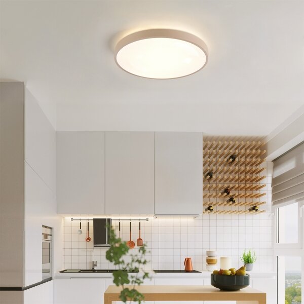 Brilagi - stmievateľné LED svietidlo GLASS POOL DOUBLE LED/48W/230V 40 cm béžová + diaľkový ovládač