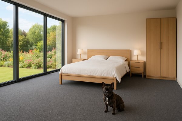 Condor Carpets, Záťažový koberec Rambo-Bet 78, na mieru, šíře 3m,4m,5m, šedá, filc, kuchyňa