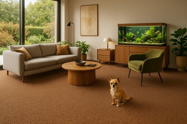 Condor Carpets , Metrážny koberec Rambo-Bet 60, na mieru, šíře 2m,4m, hnedá, filc, kuchyňa