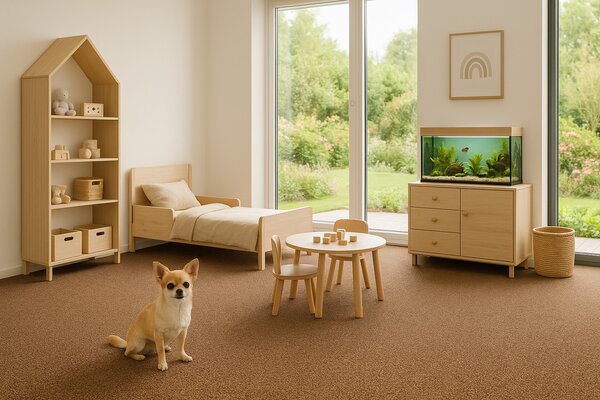 Condor Carpets , Metrážny koberec Rambo-Bet 60, na mieru, šíře 2m,4m, hnedá, filc, kuchyňa