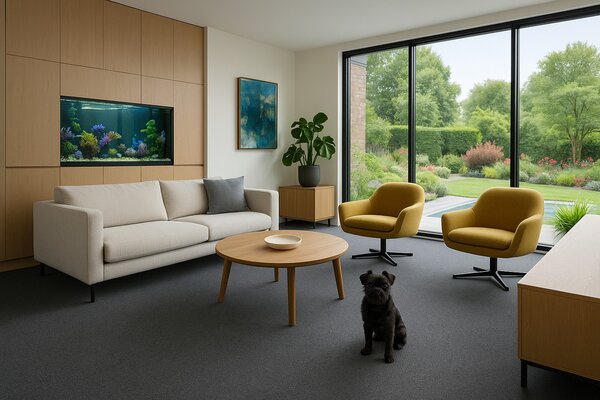 Condor Carpets, Záťažový koberec Rambo-Bet 78, na mieru, šíře 3m,4m,5m, šedá, filc, kuchyňa