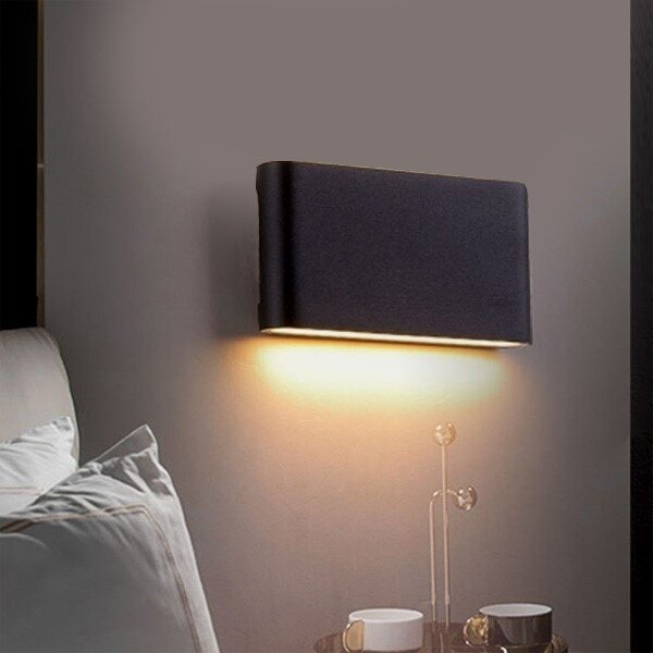 LED Vonkajšie nástenné svietidlo FLOW LED/9W/230V IP54 4000K čierna