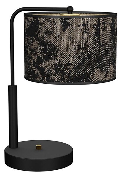 Stolná lampa SATINO 1xE27/60W/230V čierna/zlatá
