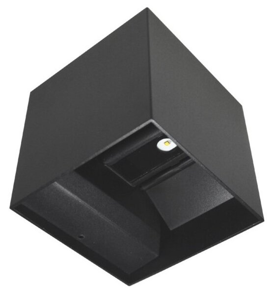 LED Vonkajšie nástenné svietidlo KREON 2xLED/3W/230V IP54 4000K čierna