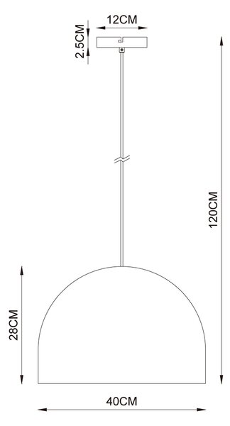 ZÁVESNÉ SVIETIDLO, 40/120 cm Collett's Monde - Online Only bytové doplnky, Online Only
