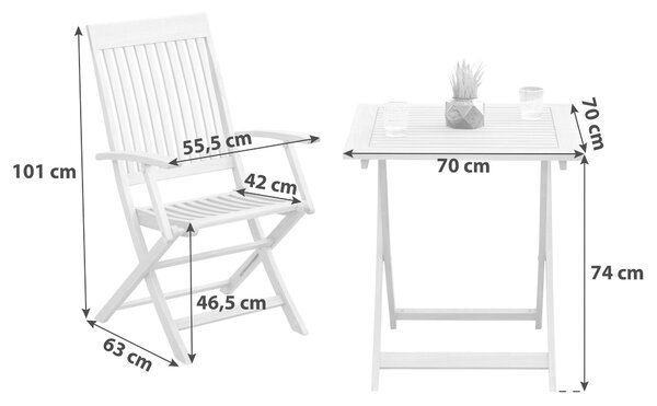 BALKÓNOVÁ ZOSTAVA 5-dielne, Gardenson - Online Only záhrada, Online Only