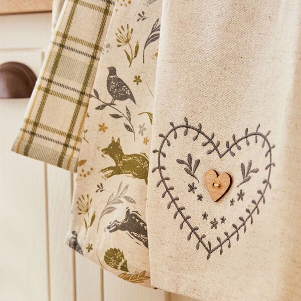 Bavlnené utierky v súprave 3 ks 45x65 cm Woodland – Cooksmart ®