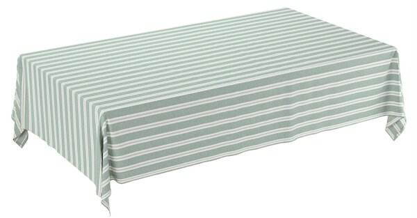 Obrus na stôl obdĺžnikový farba produktu zelená látka zapletaná, vzorované