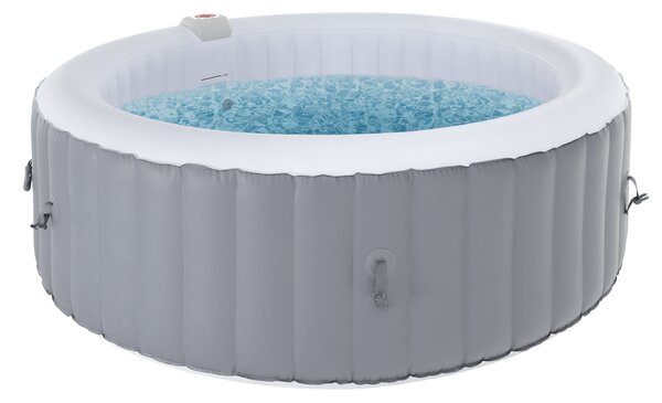 KONDELA Nafukovacia vírivka, sivá/biela, 4-6 os, 1000 l, KAMINO NEW TYP 2