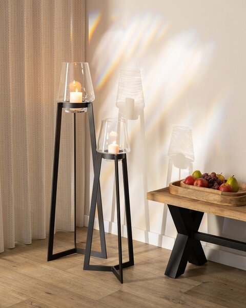 Svietnik Loft Glow mały 27x27x86 cm