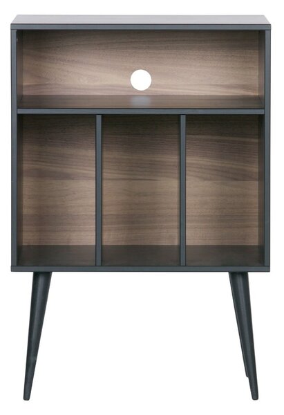 Gramofónová skrinka z borovicového dreva v čierno-prírodnej farbe 60x83 cm James – WOOOD