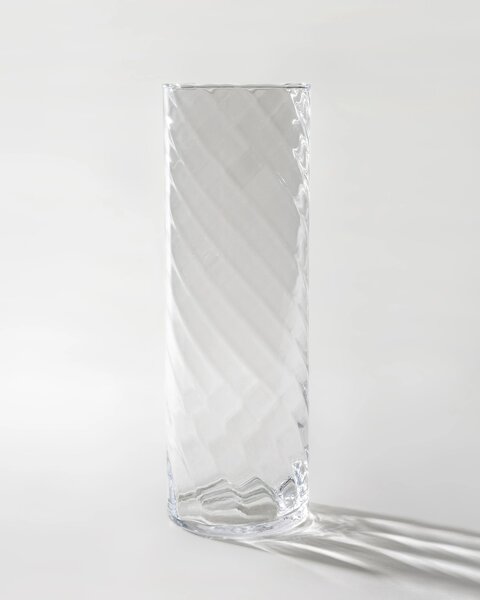 Váza Crytal Twist 15x15x45 cm