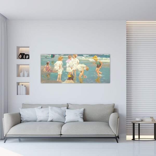 Obraz - Edward Henry Potthast, A Holiday, reprodukcia (120x50 cm)