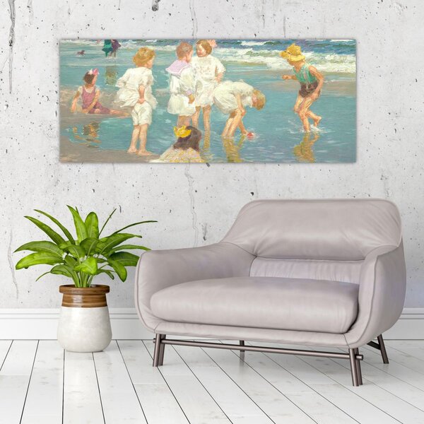 Obraz - Edward Henry Potthast, A Holiday, reprodukcia (120x50 cm)